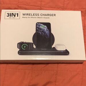New 3-in-1 Wireless Charger for iPhone, iWatch, AirPods